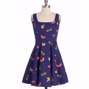 Authentic Modcloth Ixia Fruit Dress